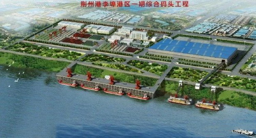 湖北一永久性砂石集并中心建成，總投資約2.5億元，年設(shè)計吞吐量360萬噸