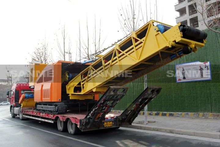 顛覆傳統(tǒng)裝車方式，山美履帶式取料機(jī)助您實(shí)現(xiàn)降本增效、節(jié)能減排！
